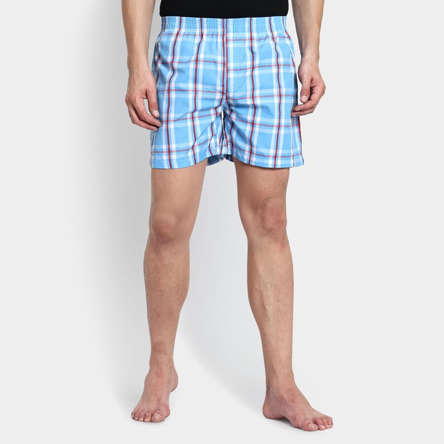 Men's Boxers, Mid Blue, large image number null
