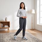 Girls Mid Blue Long Johns Thermal, Mid Blue, small