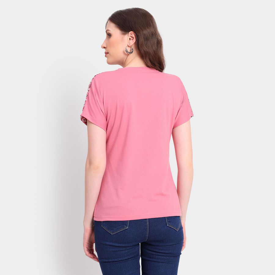 Ladies' Round Neck T-Shirt, Purple, large image number null