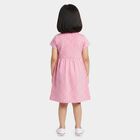 Girls' Lilac Polka Dot Printed Fit and Flare Frock, लाइलेक, small