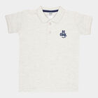 Boys Solid T-Shirt, Ecru Melange, small image number null