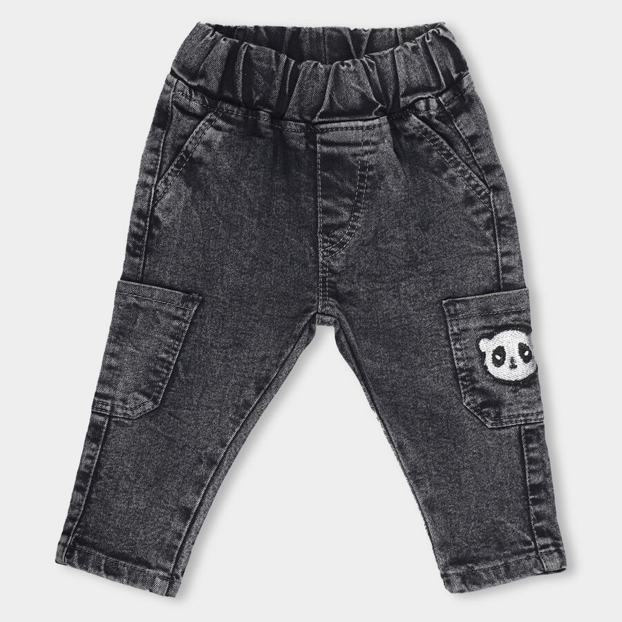 Infant Light Blue Regular Fit Jeans, Dark Grey, large image number null