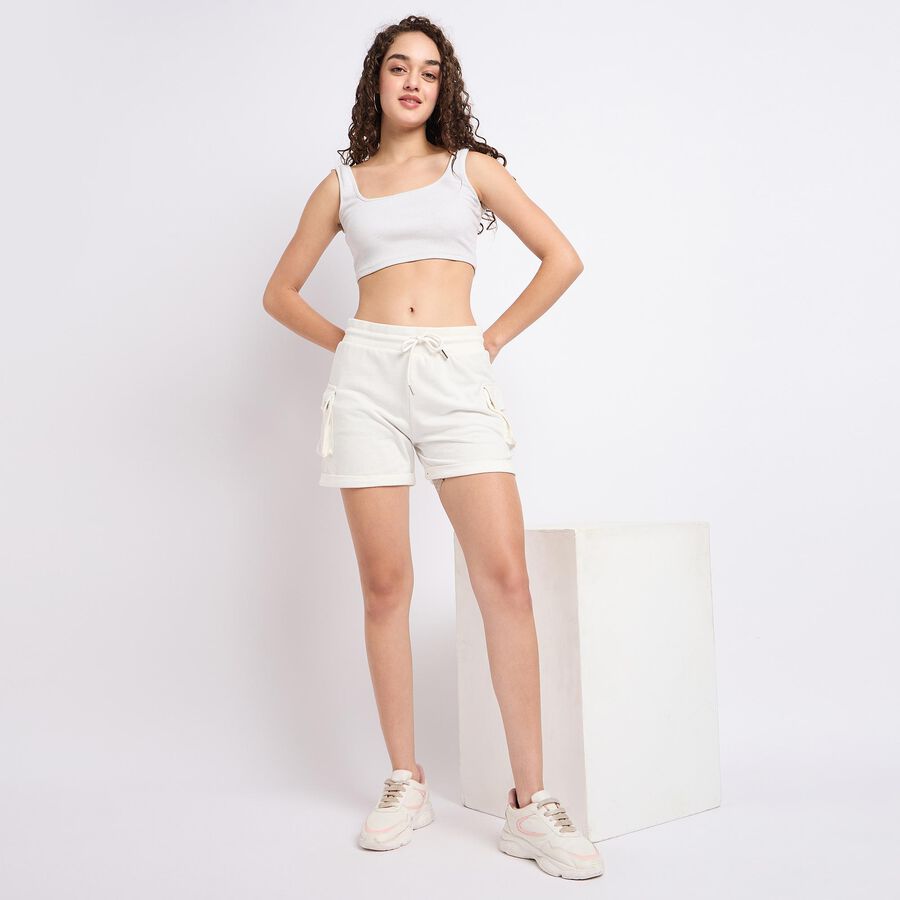 Ladies' Shorts, Off White, large