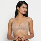 Full Lace Non-Padded Bra, Beige, small image number null