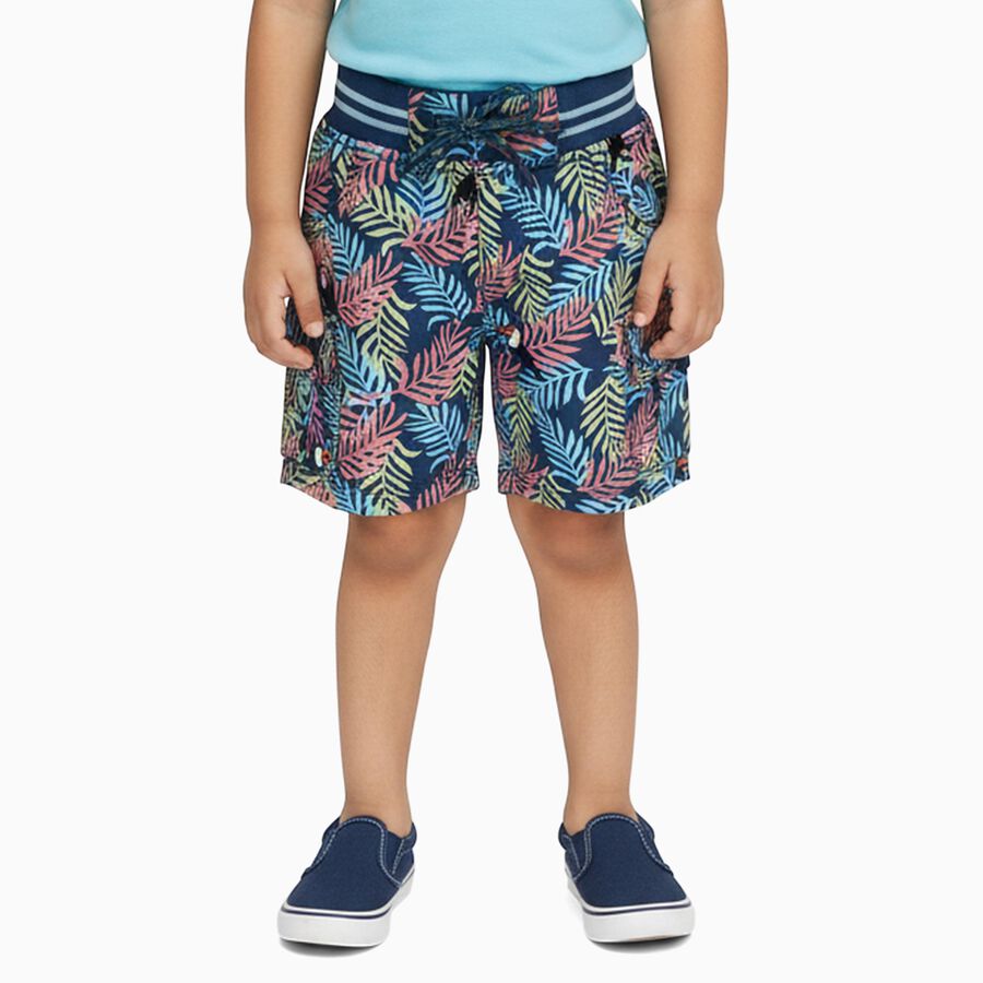 Boys' 100% Cotton Bermuda, Navy Blue, large image number null