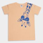 Boys' Half Sleeves T-Shirt , Peach, small image number null