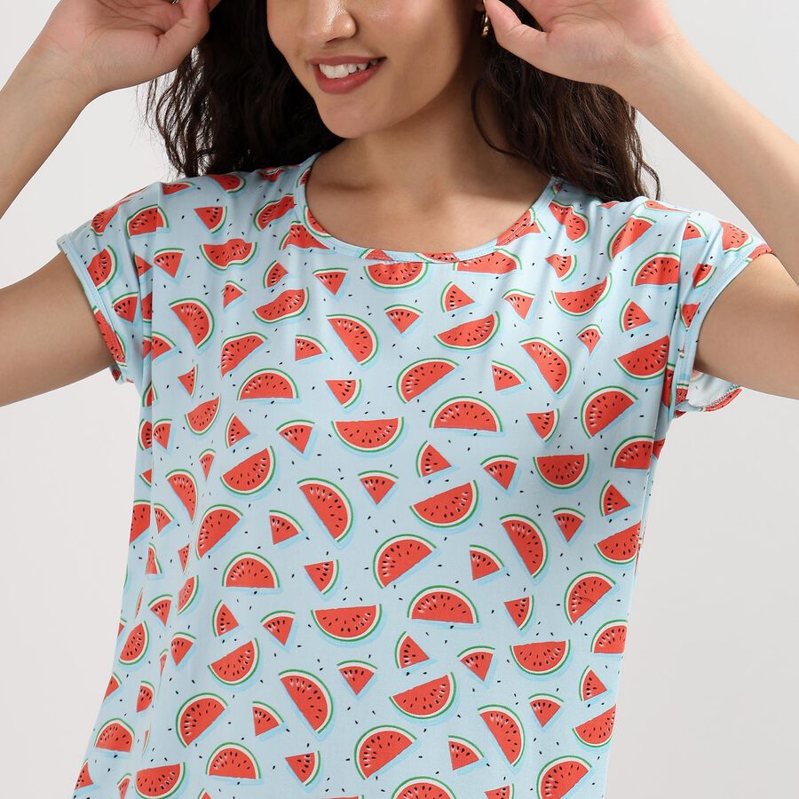 Ladies' Nighty , Light Blue, large