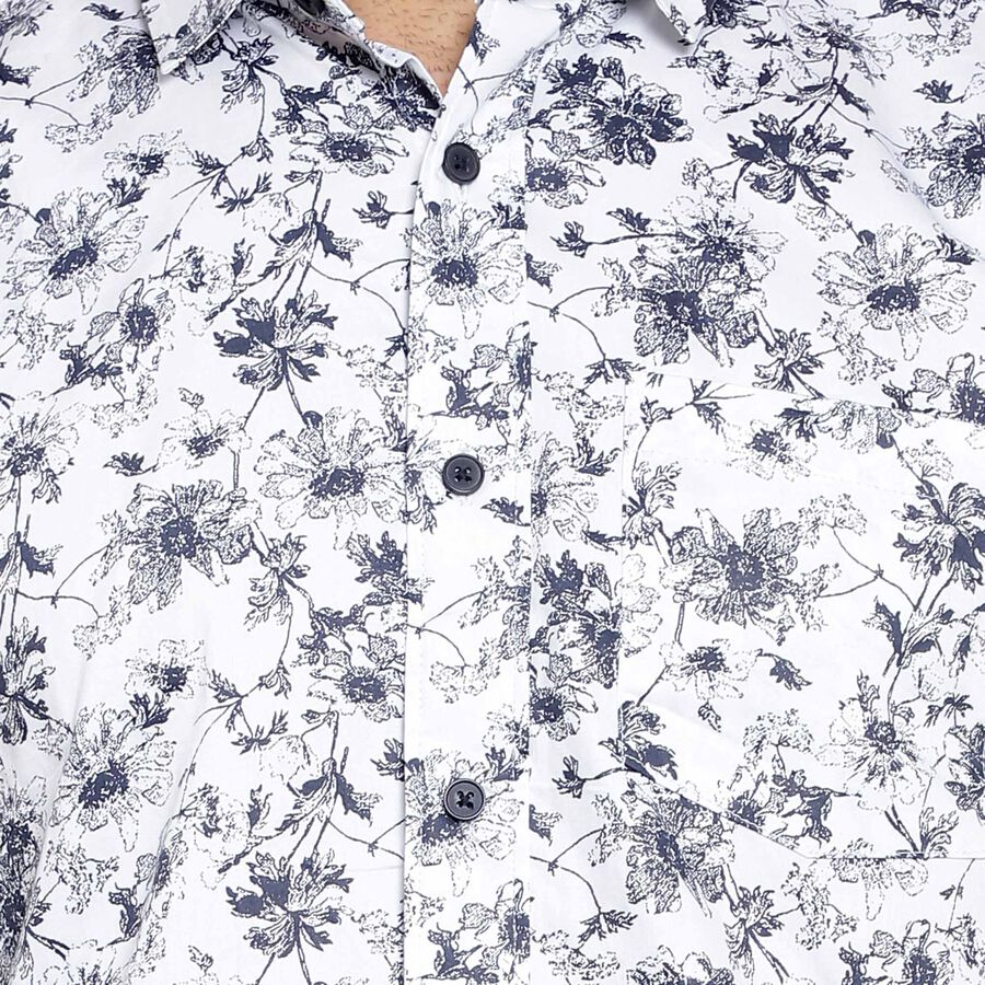 Cotton Casual Shirt, White, large image number null