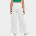 Girls' Trouser, सफ़ेद, small