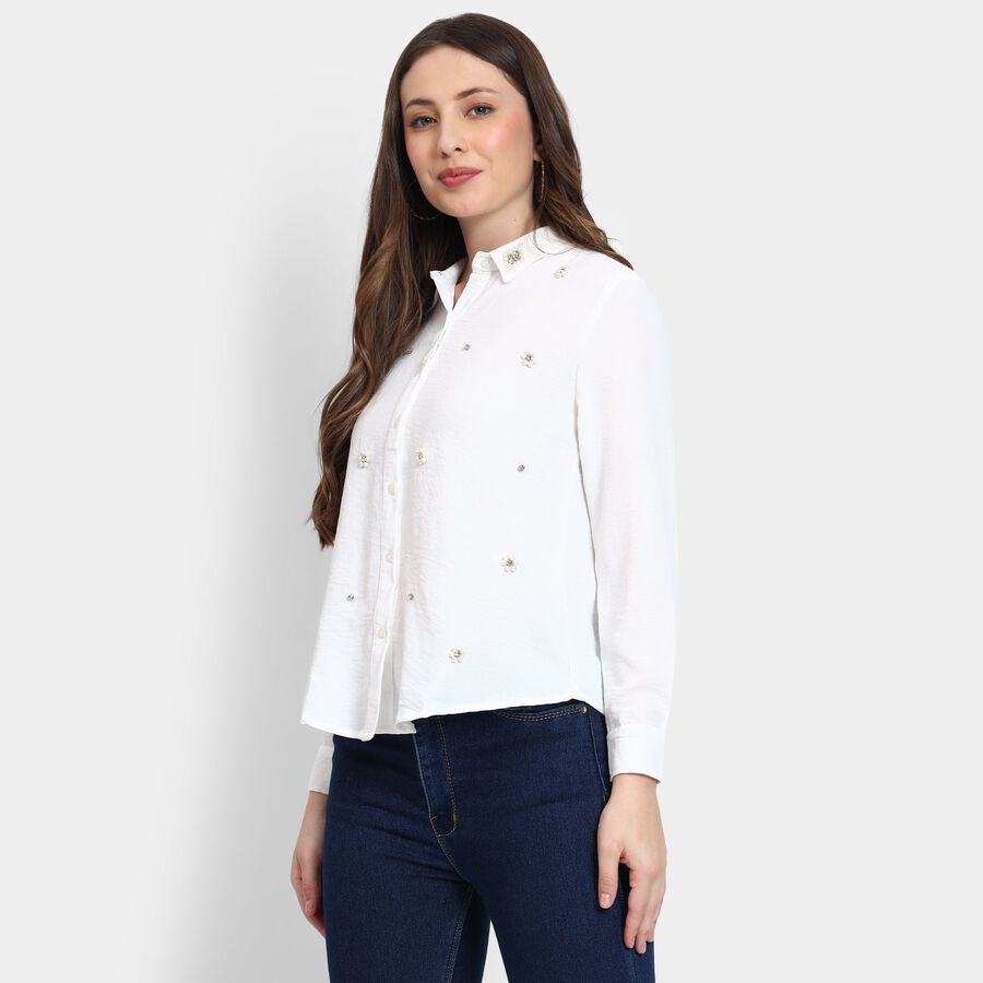 Ladies' Shirt, सफ़ेद, large image number null