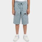 Boys' Light Blue Relaxed Fit Cargo Style Jamaican Shorts, Light Blue, small