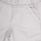 Girls' Light Gray Cargo Fit Elastic Waist Pants, हल्का ग्रे, small image number null