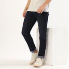 Men's Dark Blue Slim Fit Jeans, Dark Blue, small
