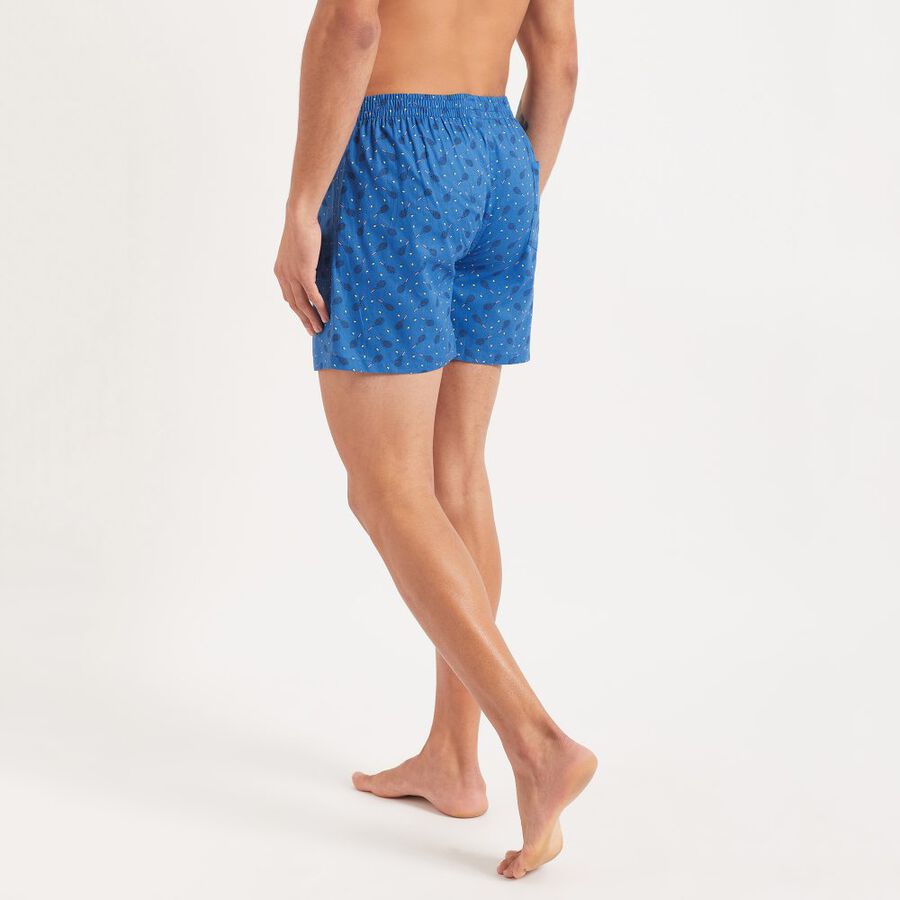 Men's 100% Cotton Boxers, Dark Blue, large image number null