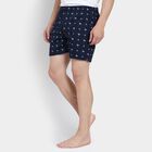 Men's 100% Cotton Boxers , Navy Blue, small