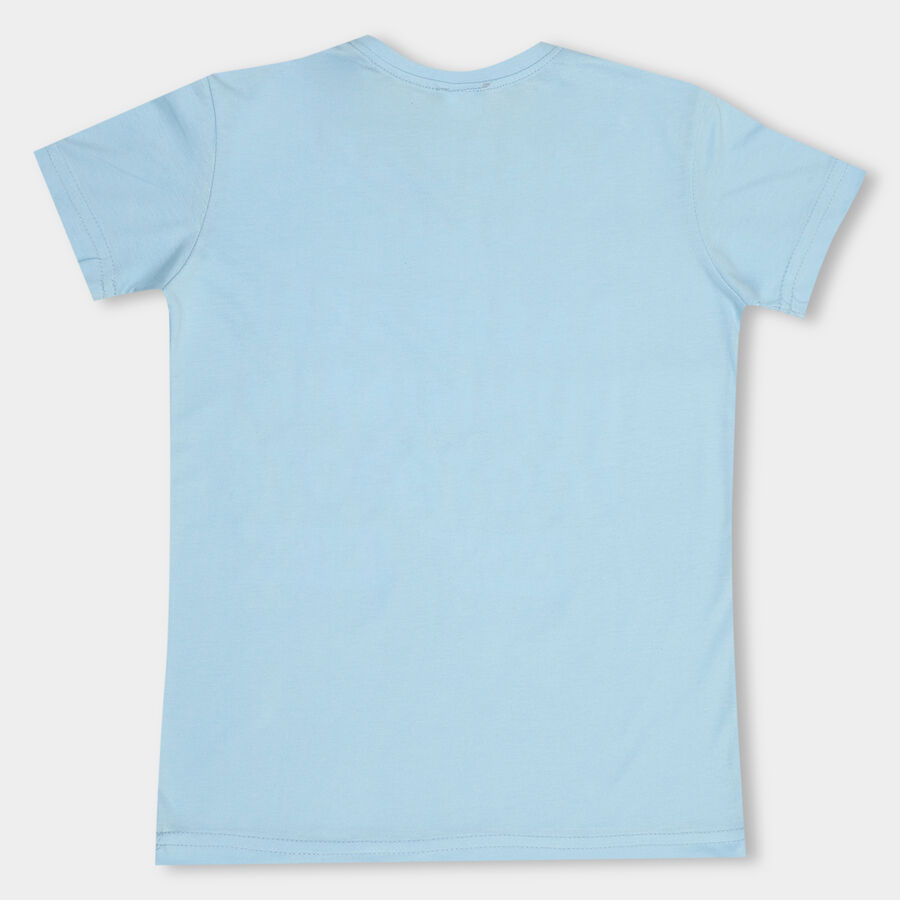 Boys' Half Sleeves T-Shirt, हल्का नीला, large image number null