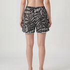 Women's Brown Viscose Relaxed Fit Shorts, Brown, small