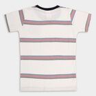 Boys' 100% Cotton Half Sleeves T-Shirt, White, small image number null