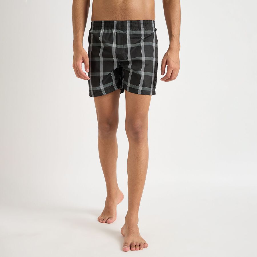 Men's Boxers, काला, large image number null