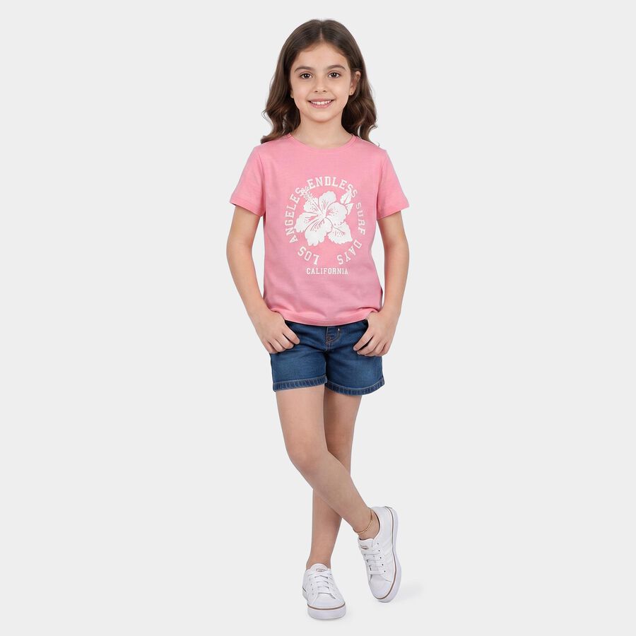 Girls' T-Shirt, Light Pink, large