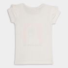 Girls' 100% Cotton T-Shirt, White, small image number null