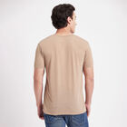 Round Neck T-Shirt, Beige, small image number null
