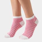 Women's Assorted Regular Fit Ankle Graphic Pack of 3 Socks, चुनिंदा, small