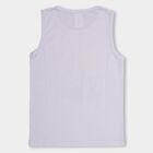 Boys' Lavender Round Neck Sleeveless T-Shirt, Lilac, small image number null