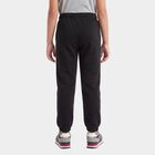 Girls Black Jogger Fit USA Print Winter Pyjama, Black, small