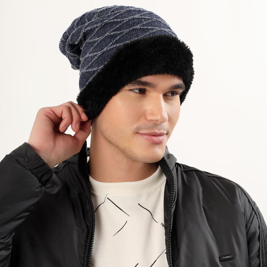 Men's Cap, नेवी ब्लू, large image number null