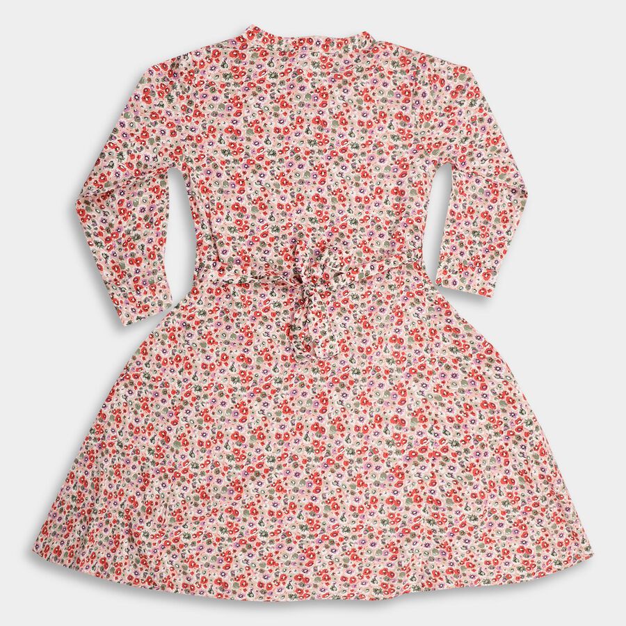 Girls' Dress, Pink, large image number null