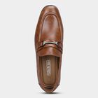 Men's Tan Slip-On Formal Loafers, टैन, small