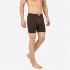 Men's Brown Regular Fit Solid Trunks, Brown, small