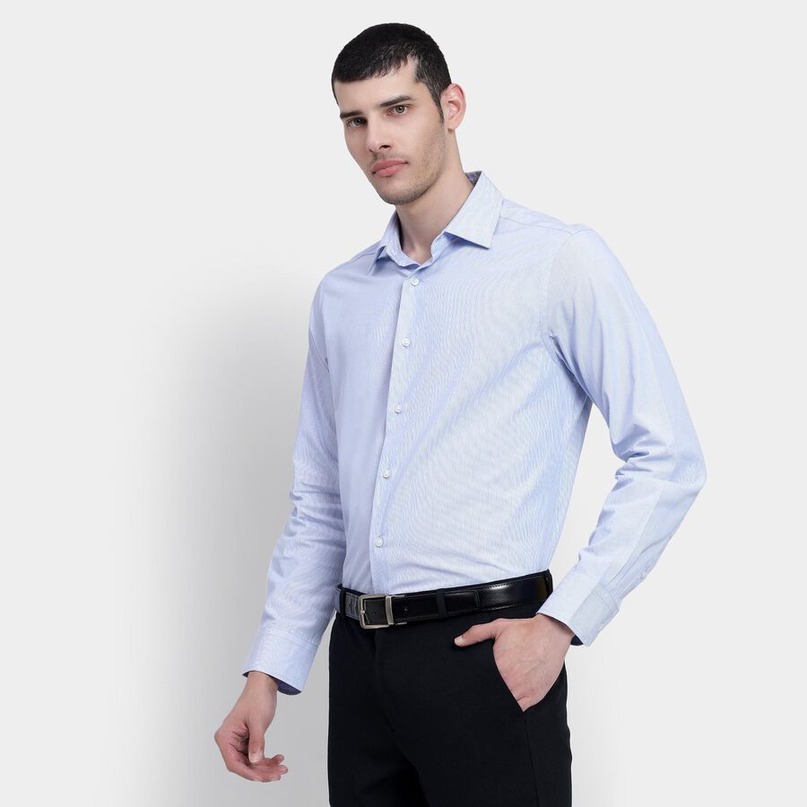 Men's 100% Cotton Formal Shirt , हल्का नीला, large image number null