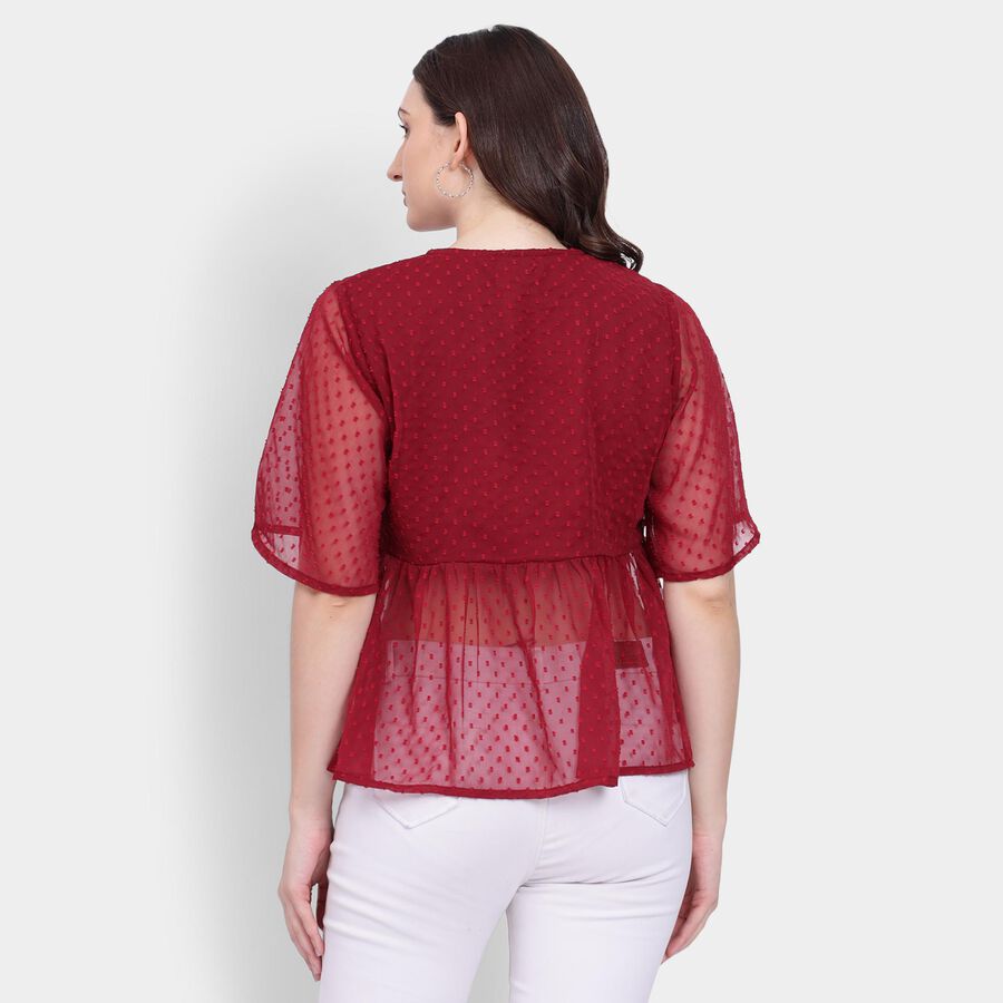 Ladies' Shirt , वाइन, large image number null