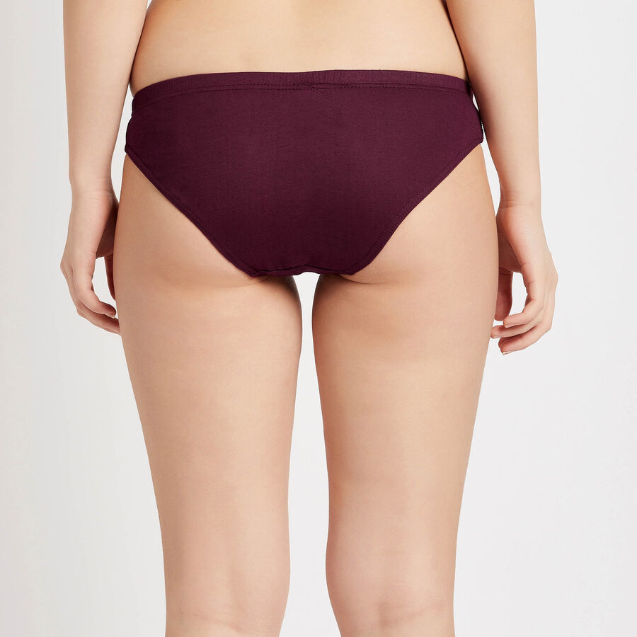 Cotton Solid Panty, Maroon, large image number null