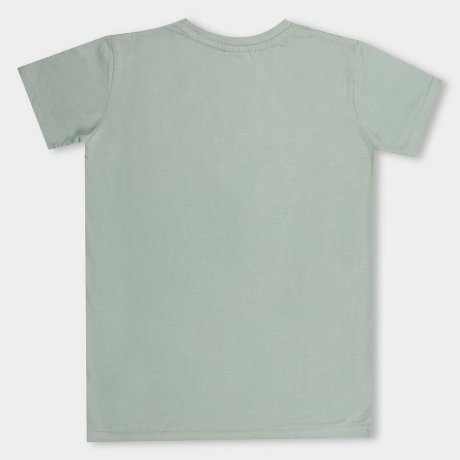 Boys' Half Sleeves T-Shirt , Light Green, large image number null