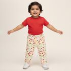 Infants' White Printed Cotton Blend Pyjama, ऑफ व्हाइट, small image number null
