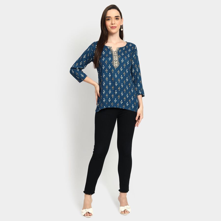 Ladies' Kurti, Mid Blue, large image number null