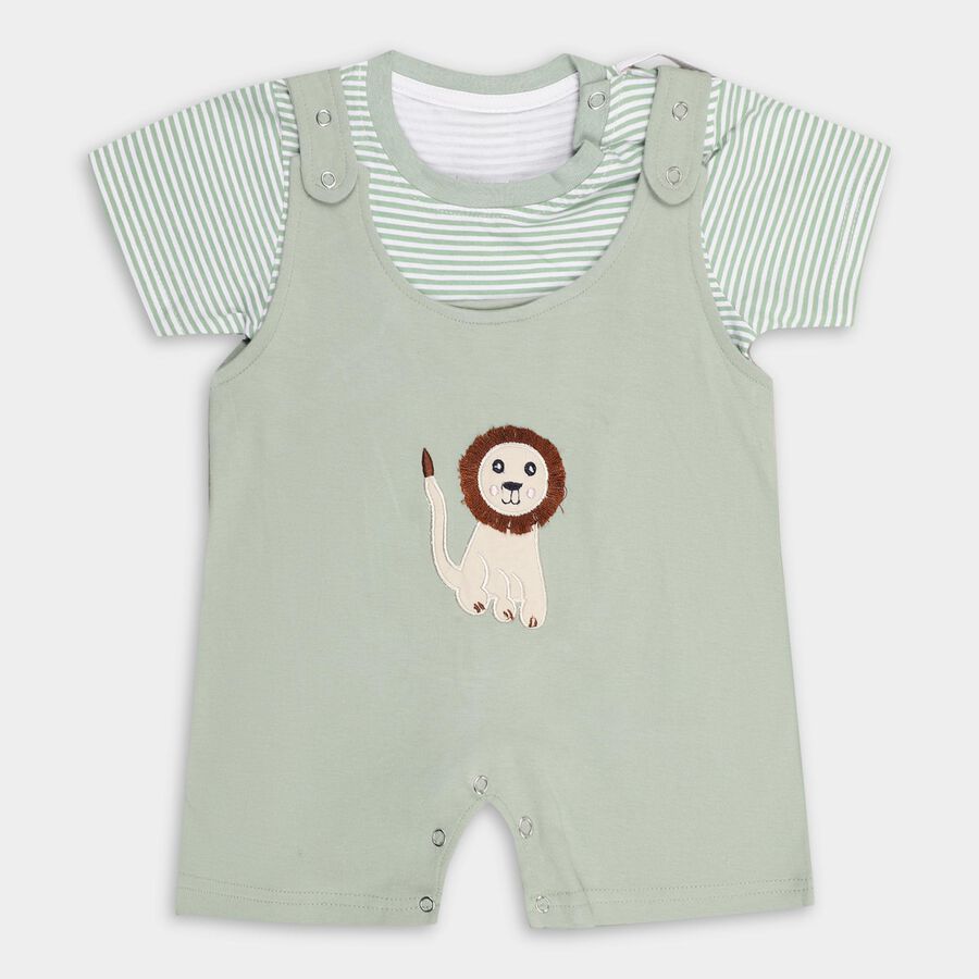 Infants' 100% Cotton Baba Suit , Light Green, large image number null