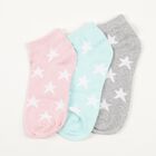 Ladies' Socks Pack of 3, Assorted, small