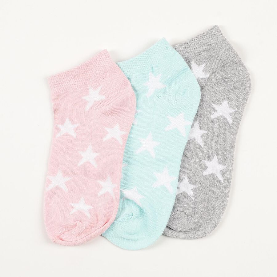 Ladies' Socks Pack of 3, Assorted, large