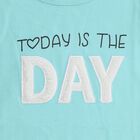 Girls' 100% Cotton T-Shirt, एक्वा, small image number null