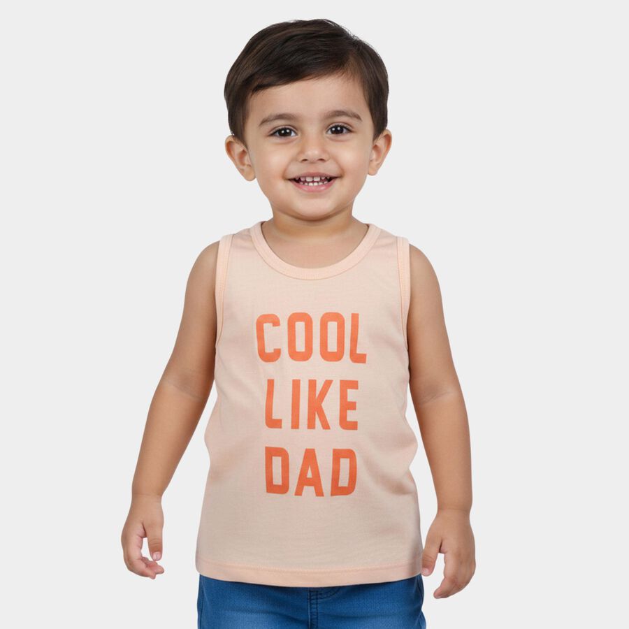 Infants' Vest, Peach, large