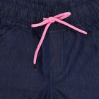 Girls' Dark Blue Relaxed Fit Jogger Jeans, गहरा नीला, small image number null