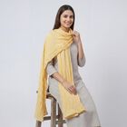 Women's Yellow Solid Dupatta, खाकी, small
