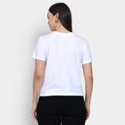 Ladies' Round Neck T-Shirt , White, small