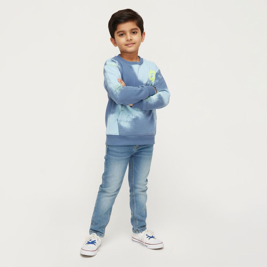 Boys' Sweatshirt, हल्का नीला, large image number null
