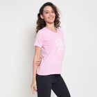 Ladies' Round Neck T-Shirt, गुलाबी, small image number null