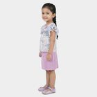 Girls' Lilac Floral Ruffle Sleeve Top and Skirt Set, Lilac, small